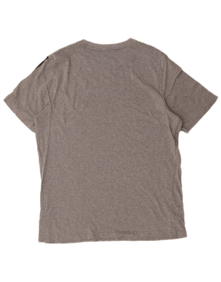 Puma Herren-T-Shirt mit Grafik, groß, aus grauer Baumwolle