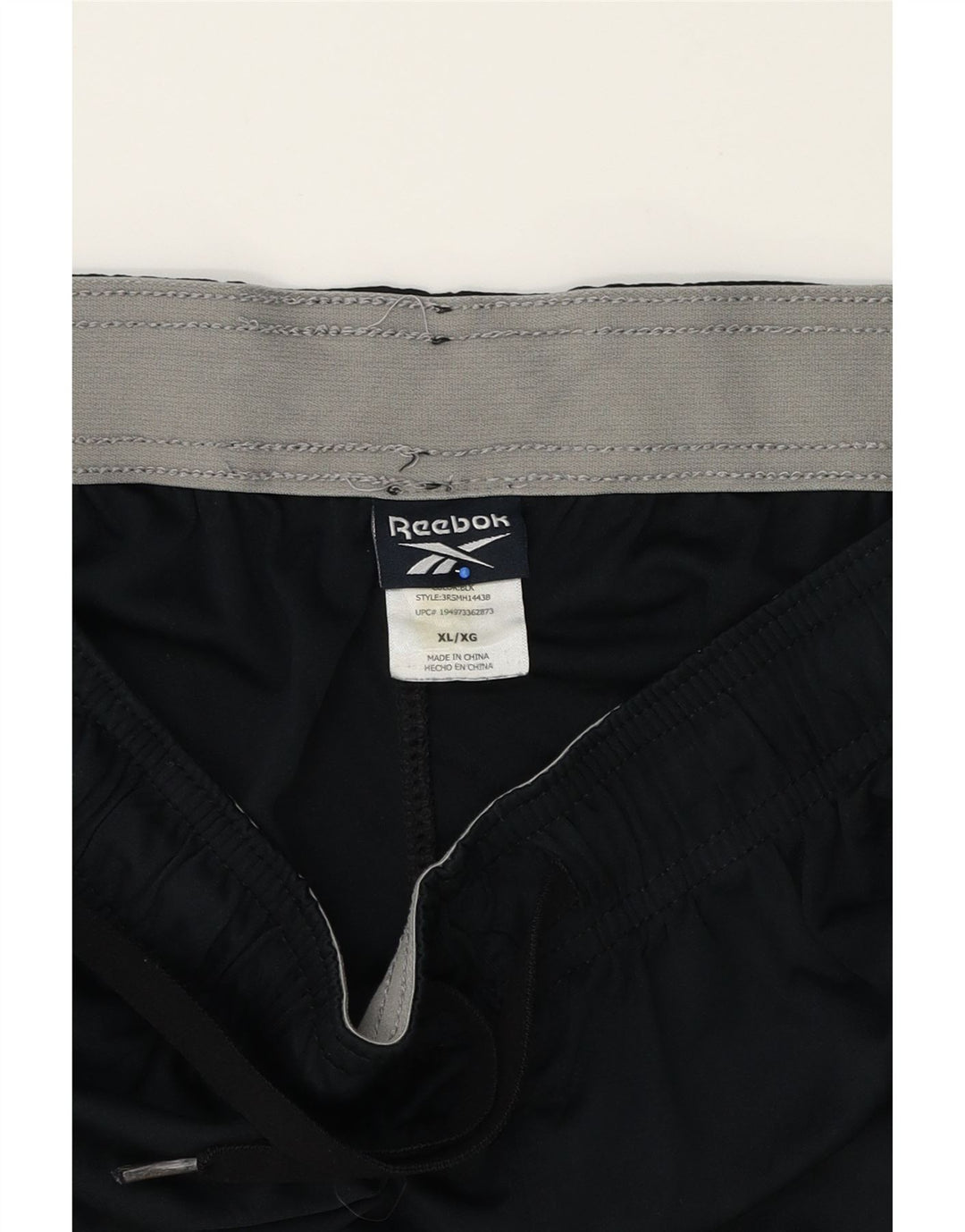 REEBOK Boys Sport Shorts 15-16 Years XL Black Polyester Vintage Reebok and Second-Hand Reebok from Messina Hembry 