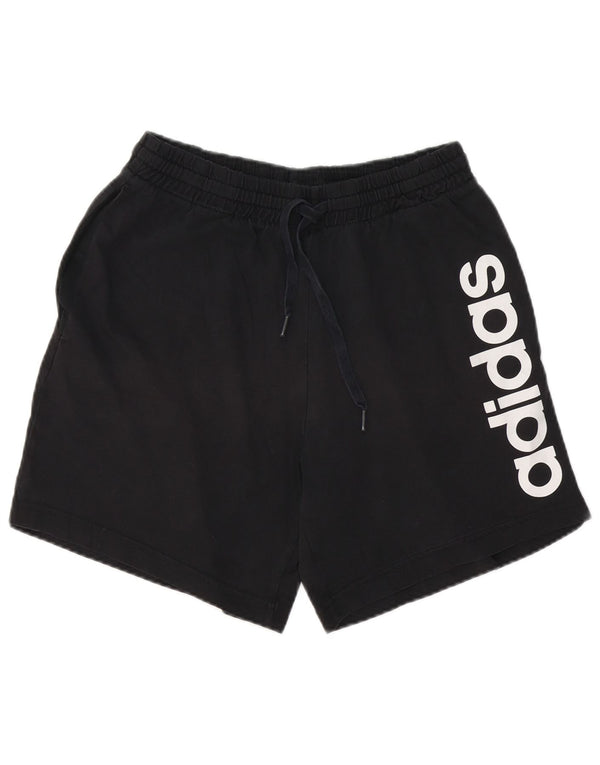 Adidas Herren Graphic Sport Shorts Mittelschwarze Baumwolle
