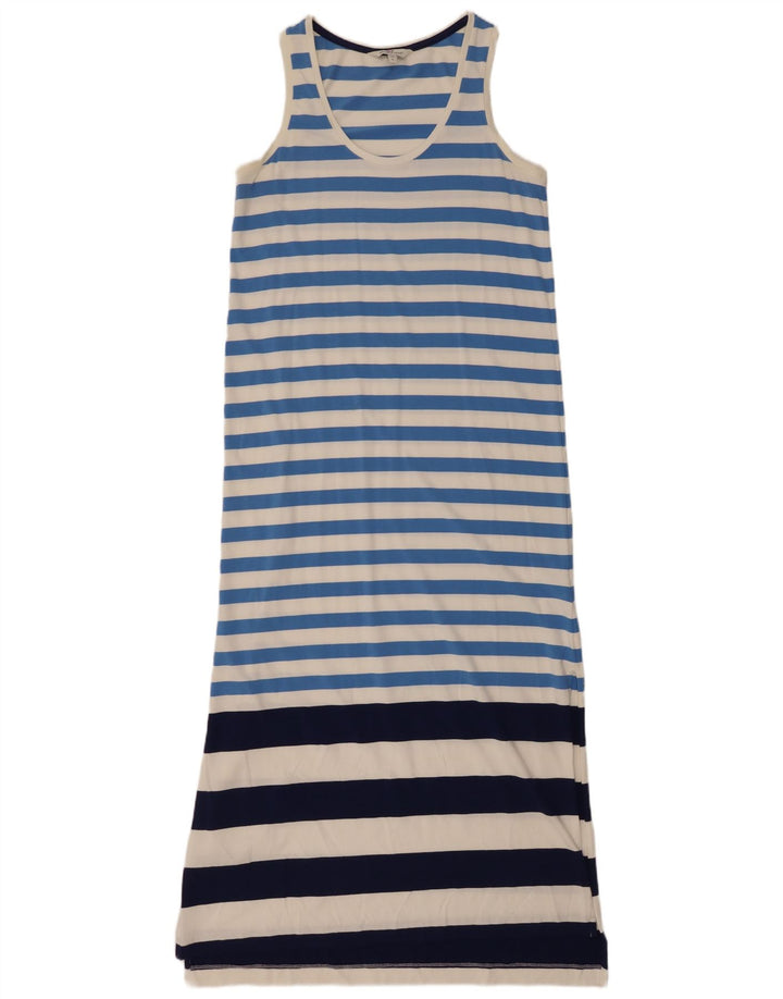 VINEYARD VINES Ärmelloses T-Shirt-Kleid für Damen, UK 10, klein, blau gestreift