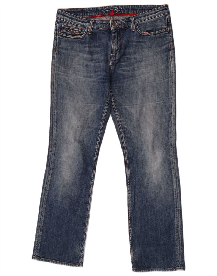 Tommy Hilfiger Damen Straight Jeans W32 L30 Blaue Baumwolle