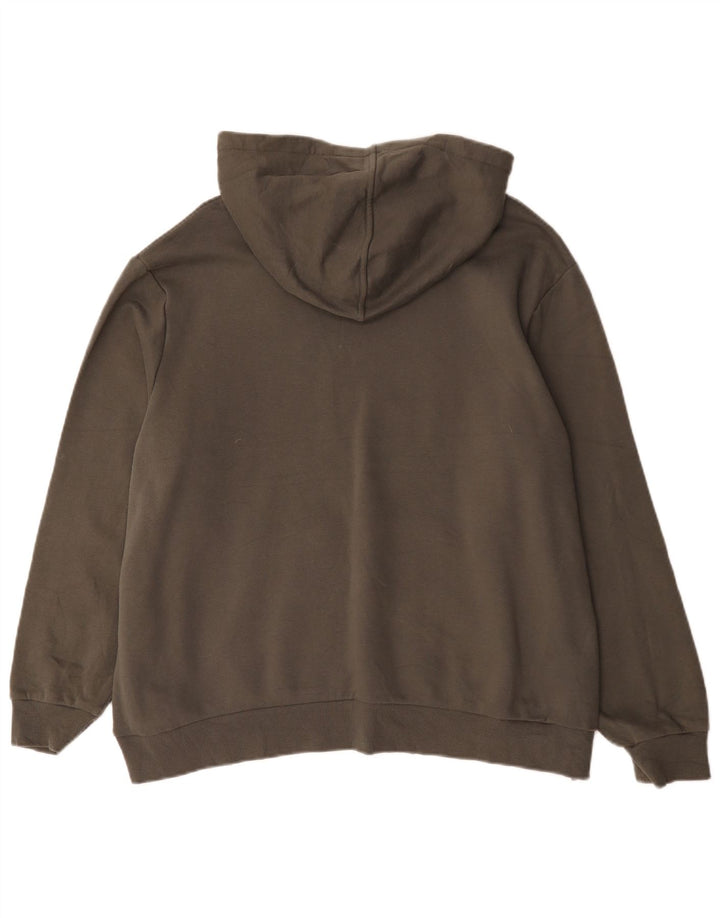 Marks & Spencer Herren Kapuzenpullover XL Khaki Baumwolle