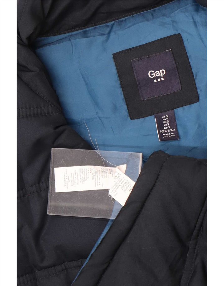 Gap Herren Wattierte Weste UK 36 Small Marineblau Polyester