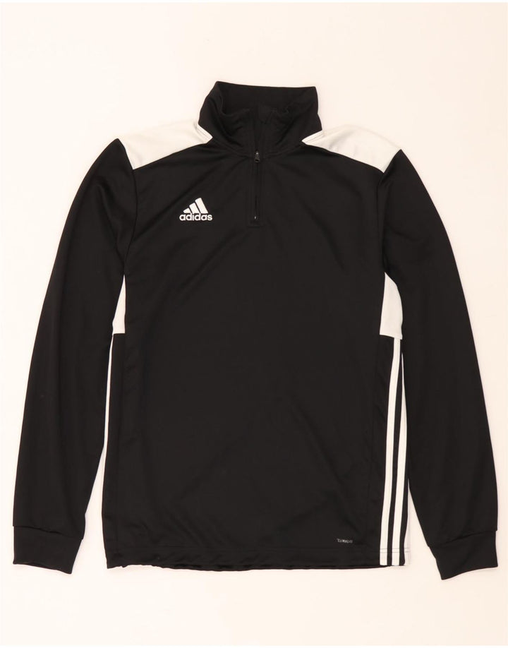 Adidas Herren Climalite Pullover-Trainingsanzug-Oberteil, mittelgroß, Schwarz, Farbblock