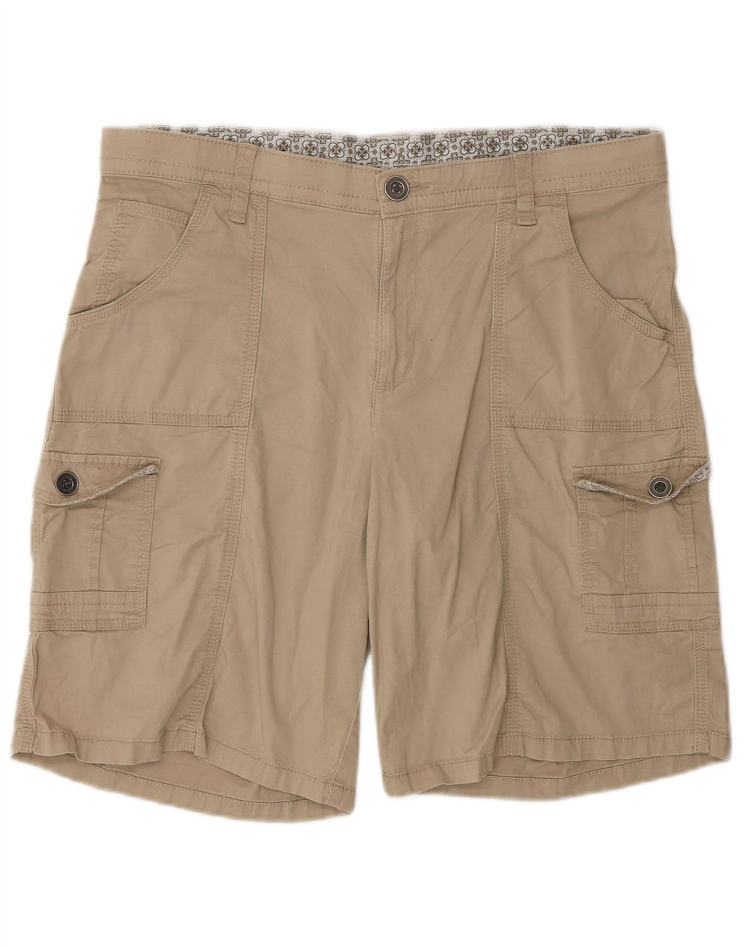 LEE Damen Cargoshorts US 14 XL W34 Beige Baumwolle