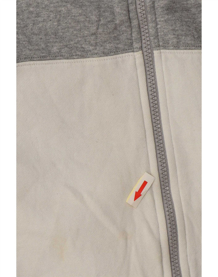 Nike Herren-Trainingsanzugoberjacke aus mittelgrauer Colourblock-Baumwolle