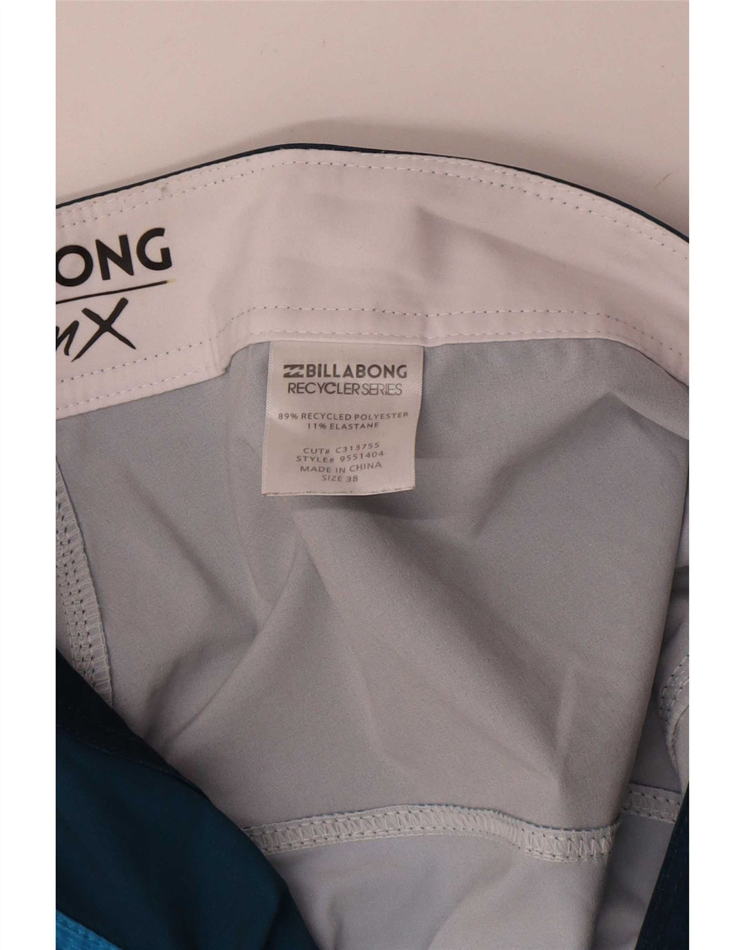 Billabong Herren-Badeshorts XL, blaues Colourblock-Polyester