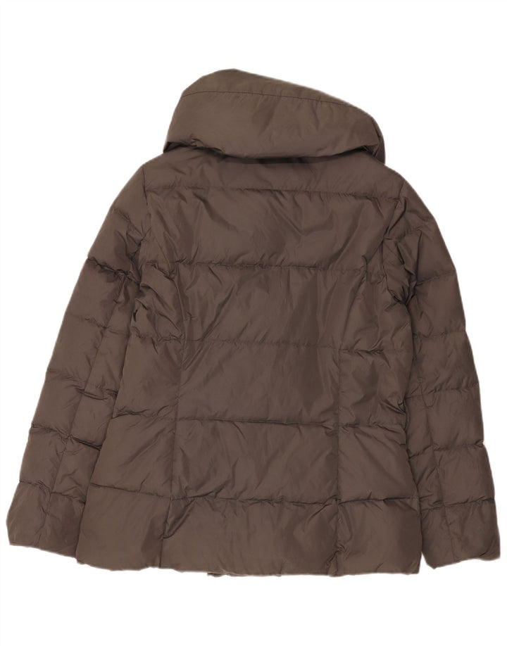 Ellesse Damen Wattierte Jacke UK 14 Mittelgraues Nylon
