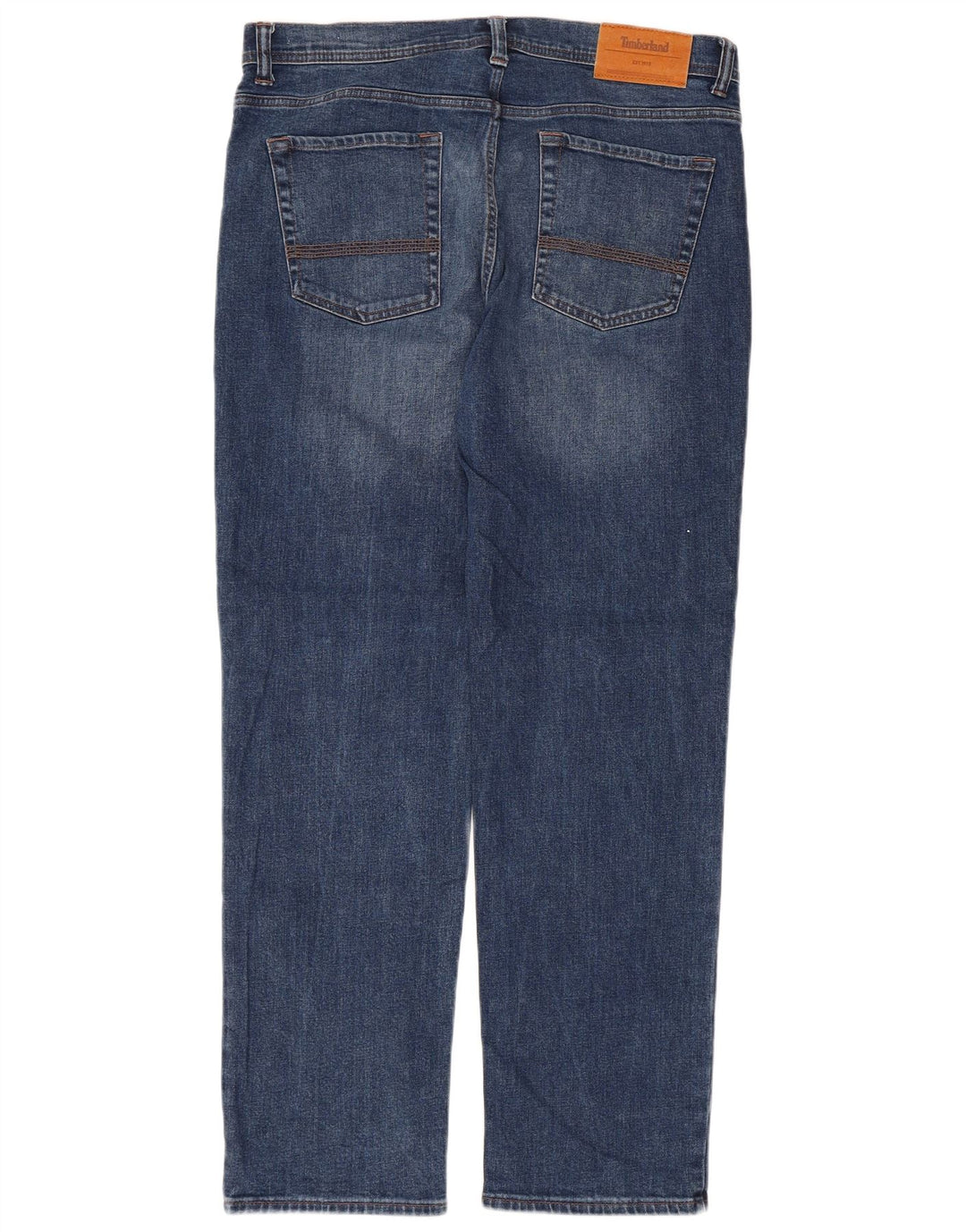 Timberland Herren Straight Jeans W34 L32 Blaue Baumwolle