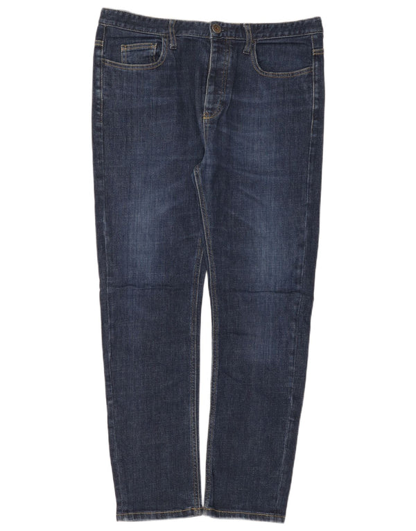 Benetton Damen Slim Jeans W34 L28 Blau