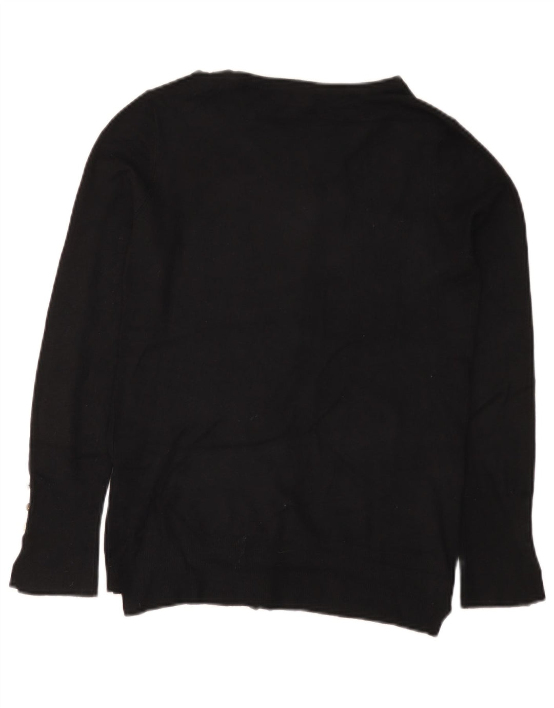 Zara Damen-Cardigan-Pullover UK 14 Große schwarze Viskose