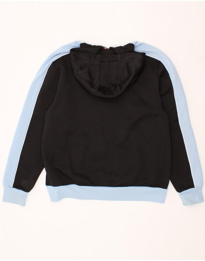 PUMA Mens Zip Hoodie Sweater Medium Black Colourblock Vintage Puma and Second-Hand Puma from Messina Hembry 