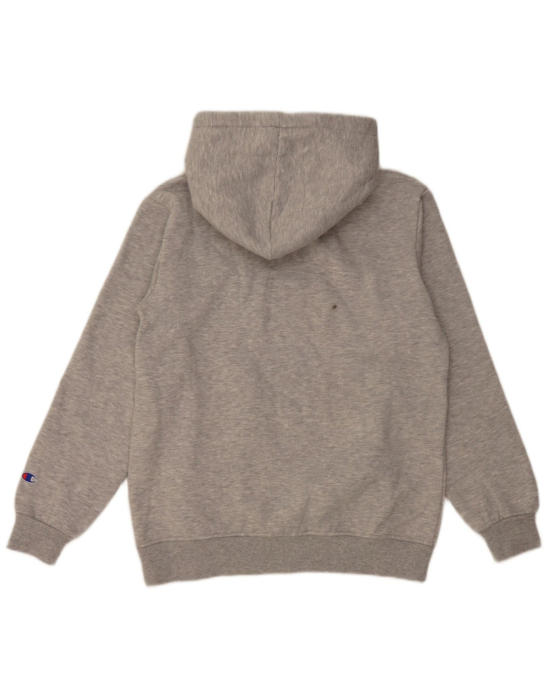 CHAMPION Womens Graphic Hoodie Jumper UK 14 Medium Grey