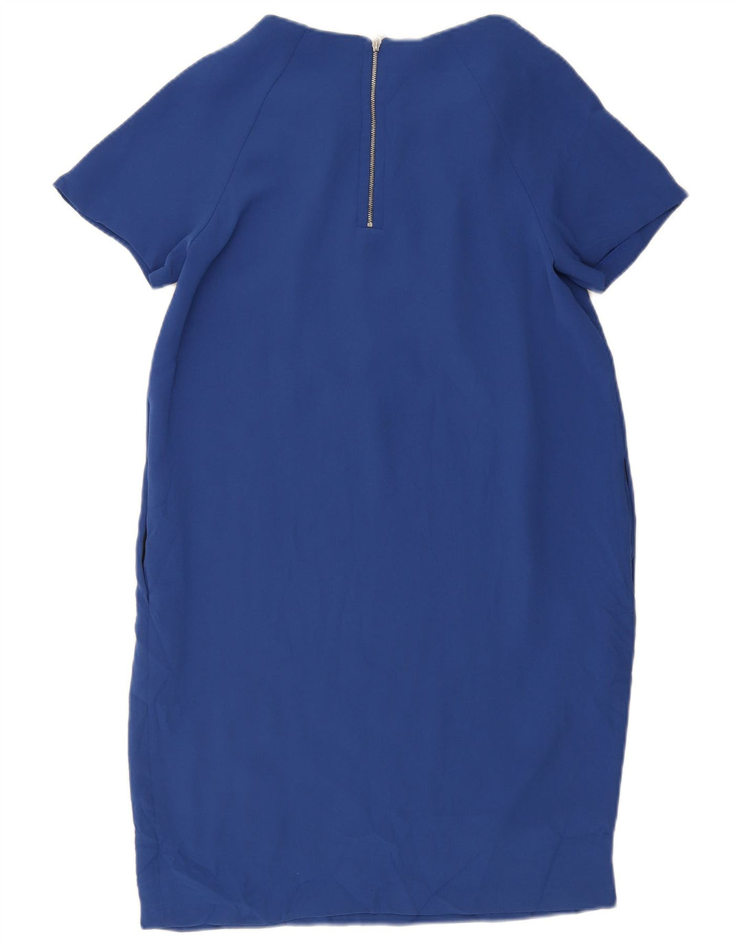 Marks & Spencer Damen Etuikleid UK 10 Small Blau Polyester