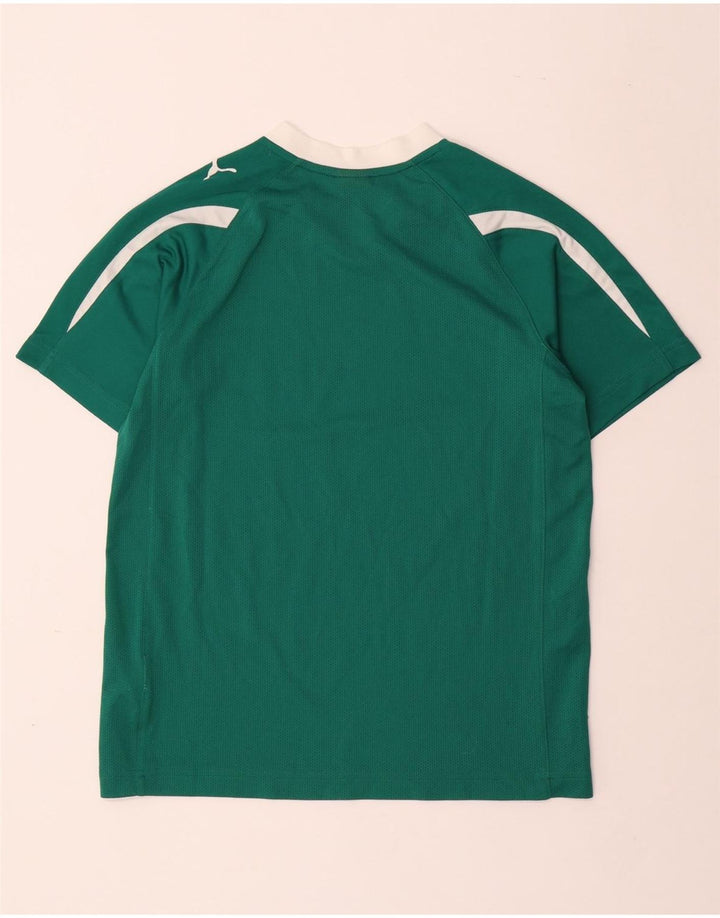 PUMA Jungen Graphic T-Shirt Top 13–14 Jahre, grünes Polyester