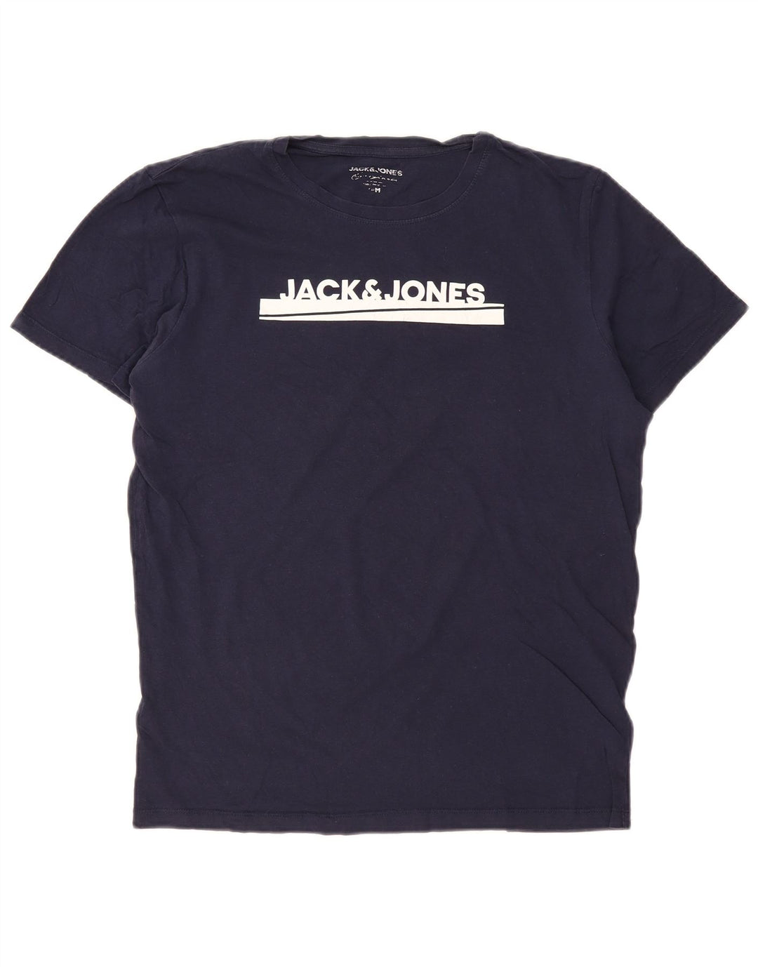 JACK & JONES Herren-T-Shirt mit Grafik, mittlere marineblaue Baumwolle