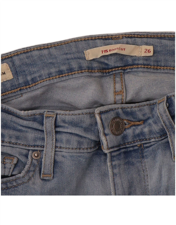 Levi's Damen 715 Bootcut Jeans W26 L32 Blau