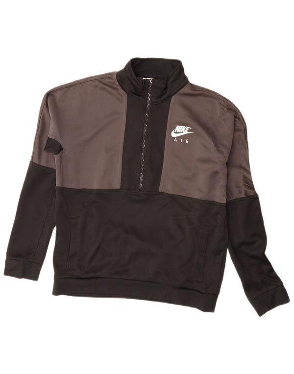 Nike Jungen-Trainingsanzugoberteil mit Grafik, 13–14 Jahre, XL, Schwarz, Farbblock