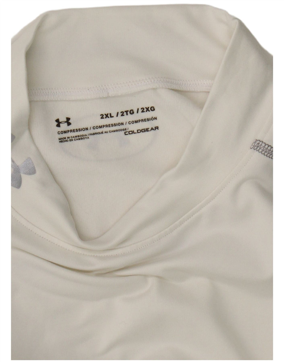 Under Armour Herren Cold Gear Top Langarm 2XL Weiß