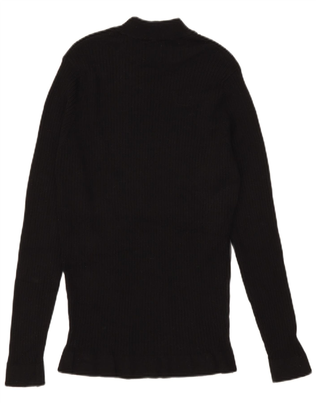 Zara Herren Rollkragenpullover Pullover Small Schwarz Viskose