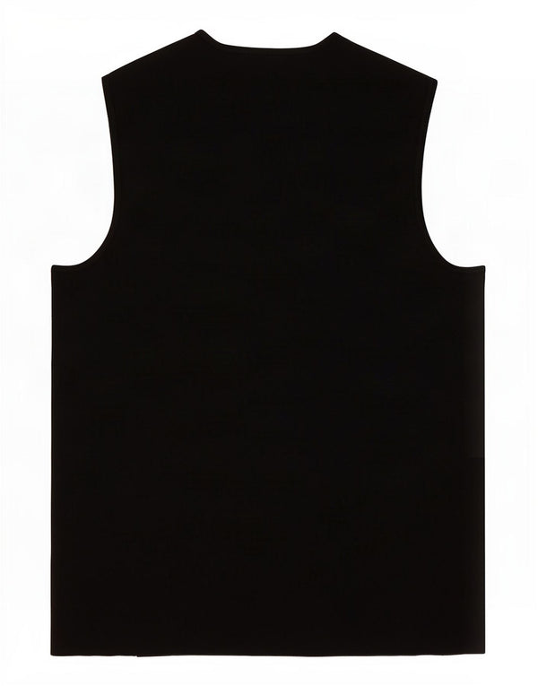 Zara Damen Weste Top UK 10 Small Schwarz Polyester