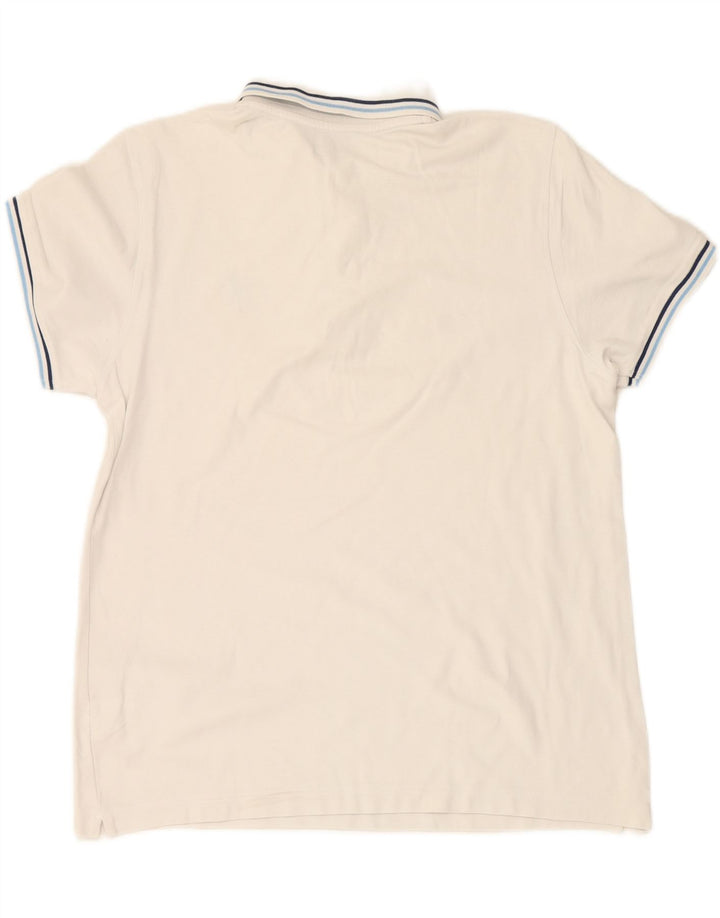 LOTTO Mens Polo Shirt XL White Cotton Vintage Lotto and Second-Hand Lotto from Messina Hembry 