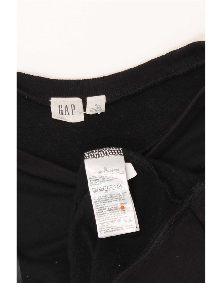 Gap Damen Grafik-Sweatshirt-Pullover UK 14 Mittelschwarze Baumwolle