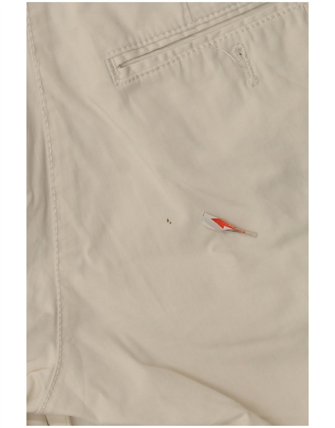 Slam Damen Chinoshorts IT 42 Medium W30 Weiße Baumwolle