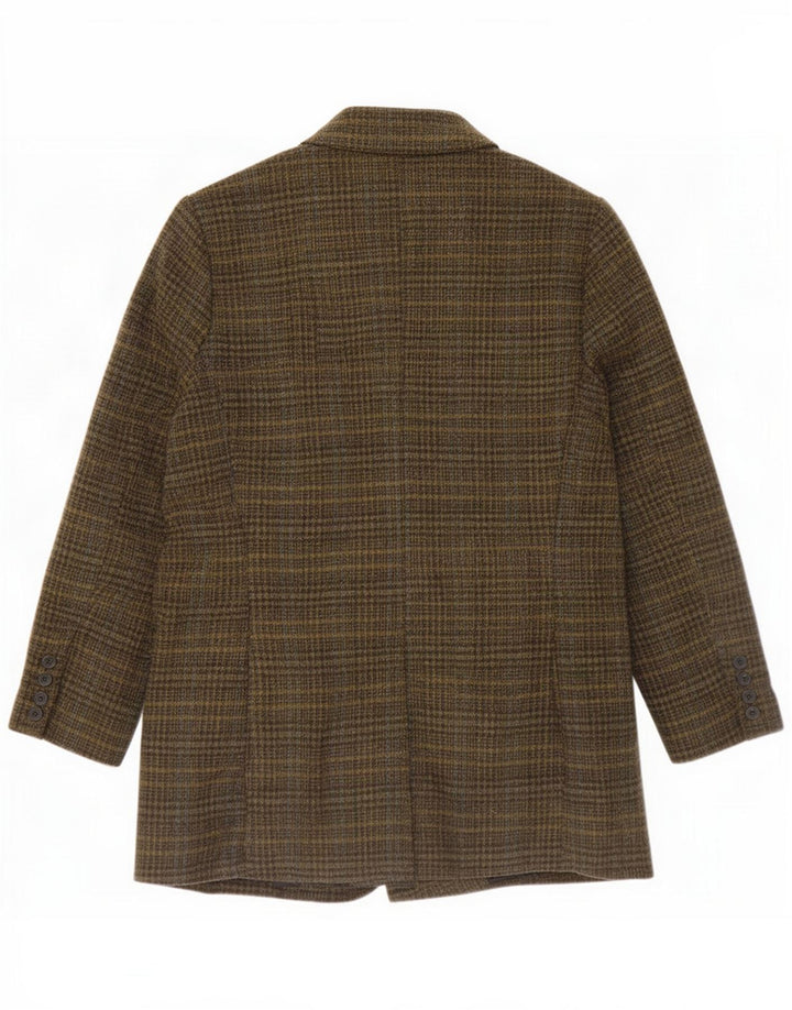 Paul Costelloe Damen Blazer Jacke UK 12 Medium Khaki Check