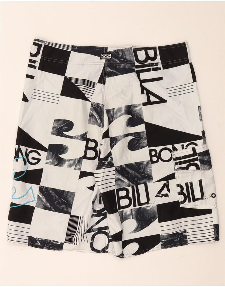 Billabong Herren-Badeshorts mit Grafik, groß, aus schwarzem Polyester