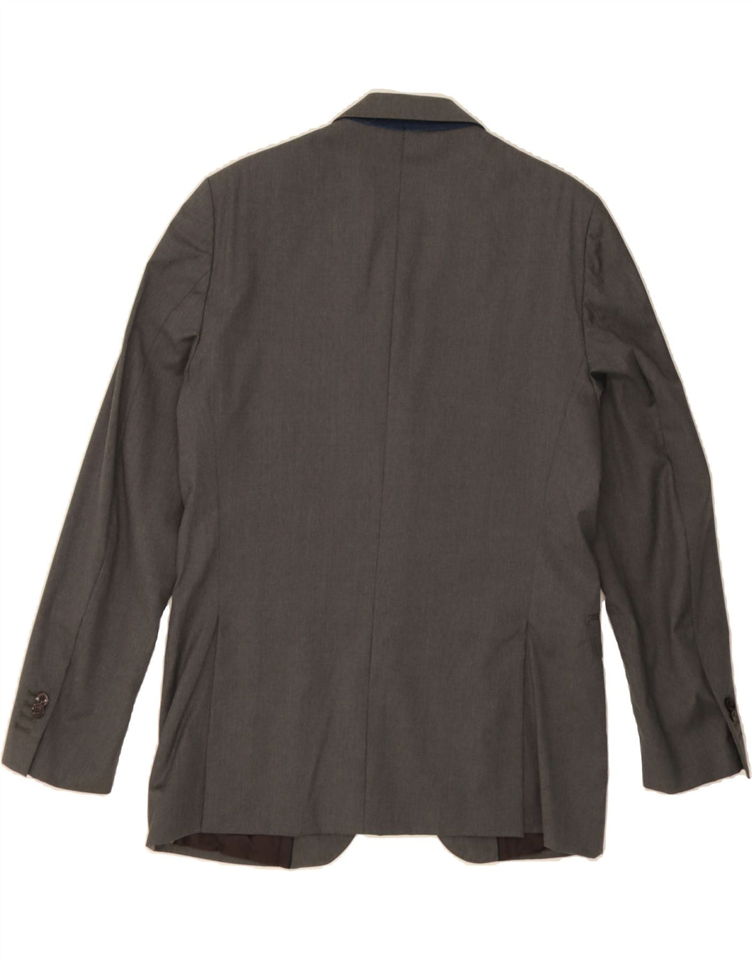MASSIMO DUTTI Mens 2 Button Blazer Jacket US 42 Large Grey Wool Vintage Massimo Dutti and Second-Hand Massimo Dutti from Messina Hembry 