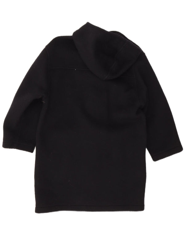 Vintage Herren Dufflecoat mit Kapuze UK 38 Mittelmarineblaue Schurwolle