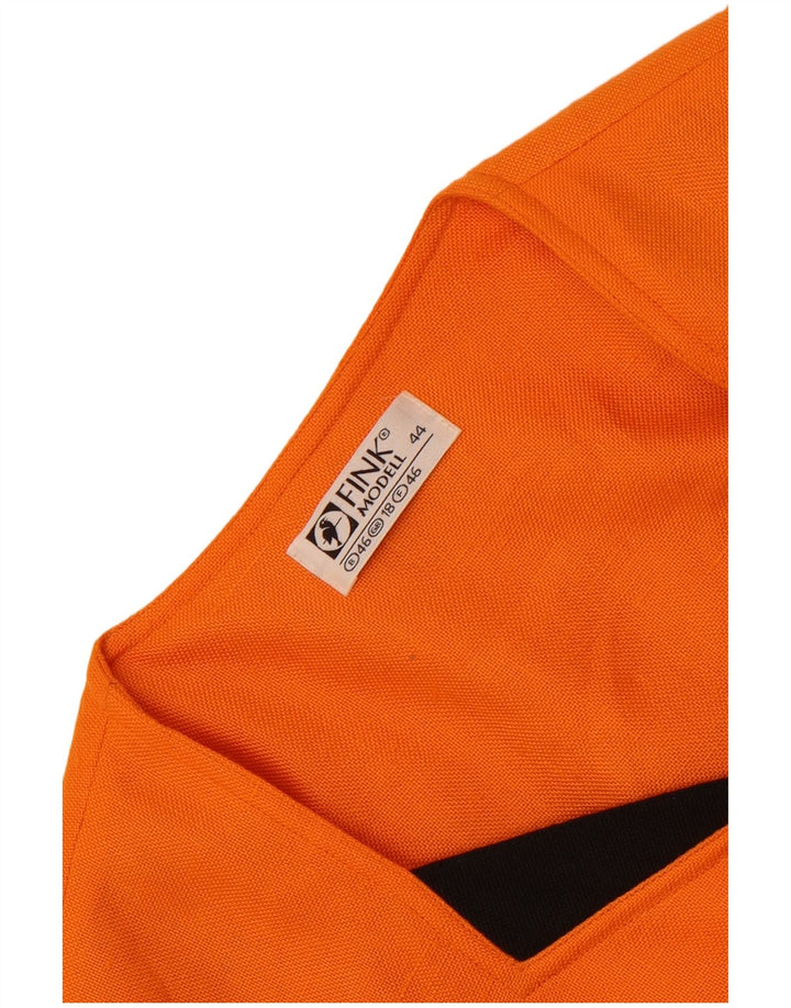 Fink Modell Damen 5-Knopf-Blazerjacke UK 18 XL Orange Farbblock