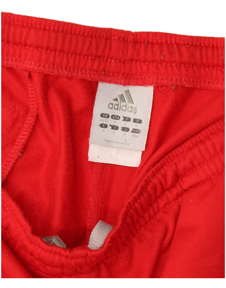 Adidas Herren-Trainingshose UK 40/42 Mittelrotes Polyester