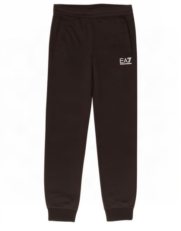 Emporio Armani Jungen-Trainingshose mit grafischem Muster, 13–14 Jahre, Schwarz