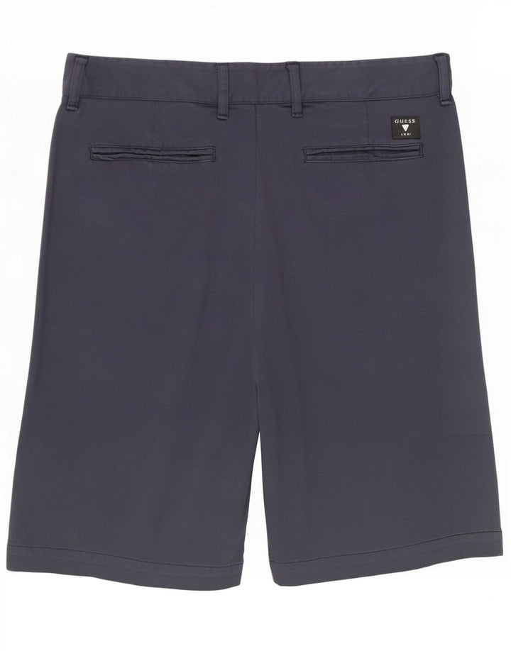 Guess Herren-Chinoshorts W31, mittelmarineblaue Baumwolle