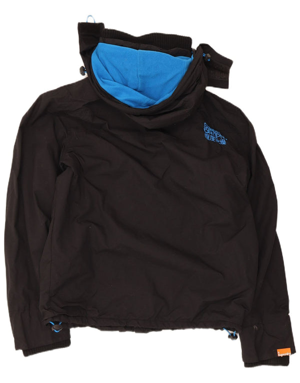 Superdry Damen The Windcheater Hooded Windjacke UK 18 XL Schwarz