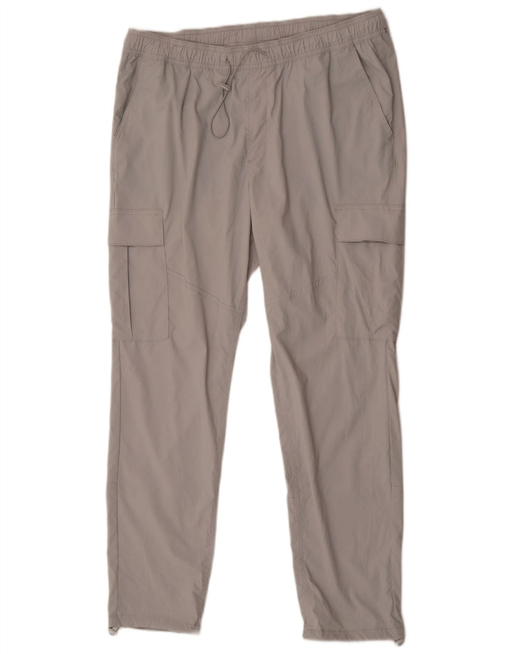 Jack & Jones Herren Cargo-Trainingshose XL, graues Nylon
