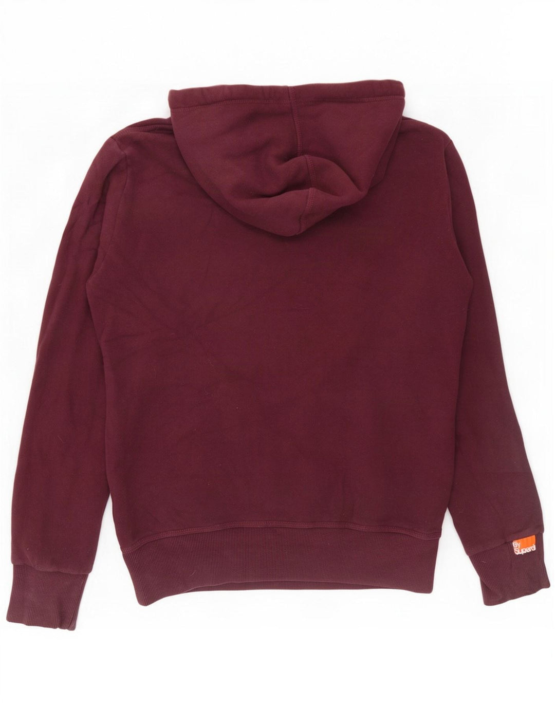 Superdry Herren-Kapuzenpullover mit grafischem Print, mittlere Burgunderrote Baumwolle