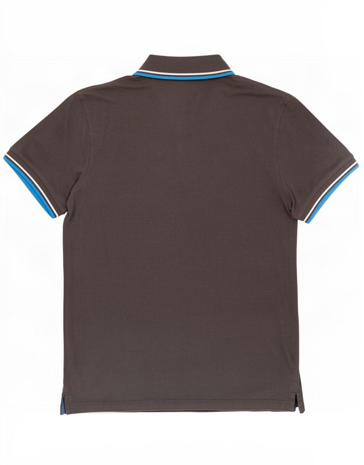 Diadora Herren-Poloshirt, kleine graue Baumwolle