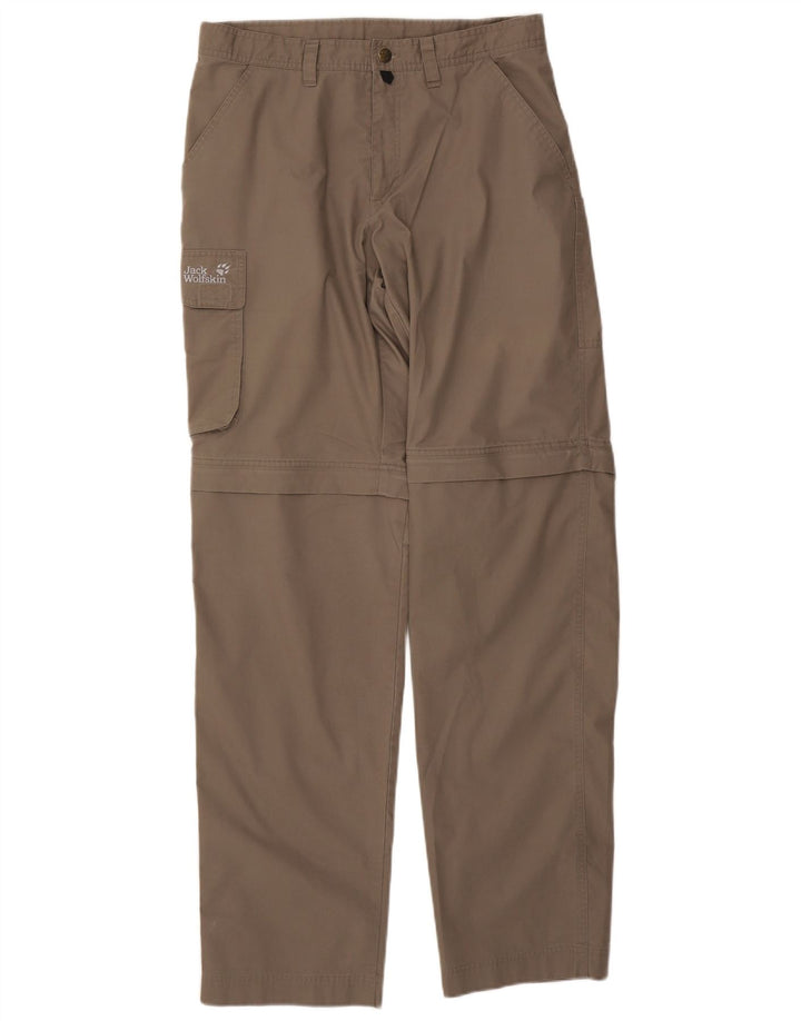 Jack Wolfskin Herren Straight Cargo Hose W32 L34 Grau Polyester