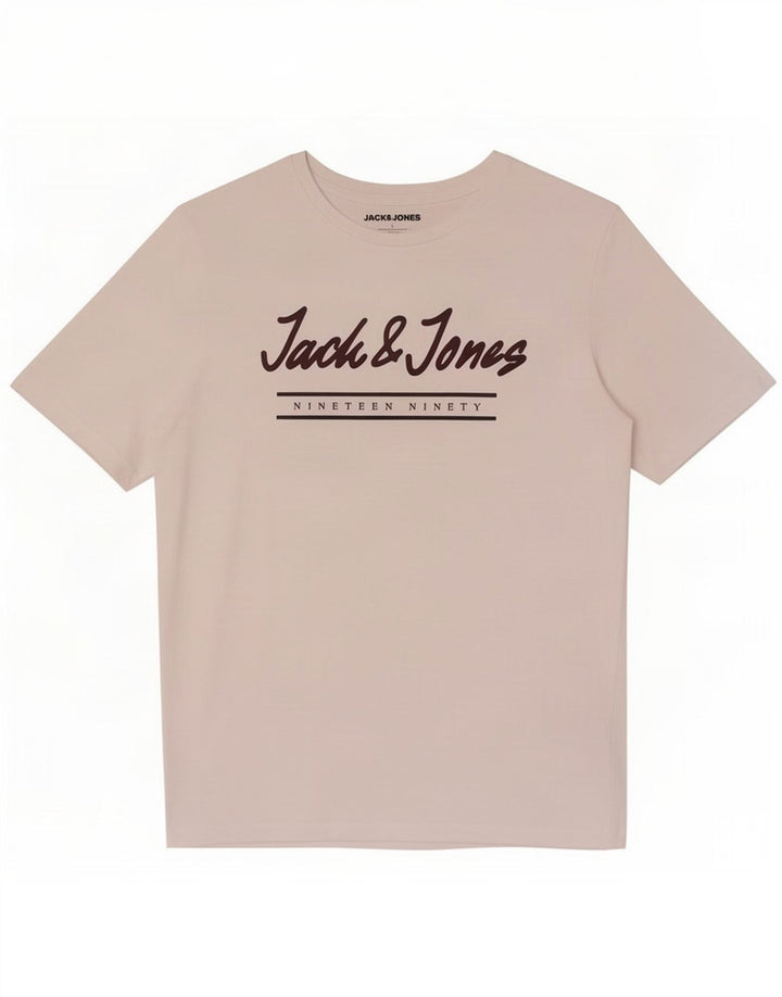 Jack & Jones Herren-T-Shirt mit Grafik, Größe L, Weiß