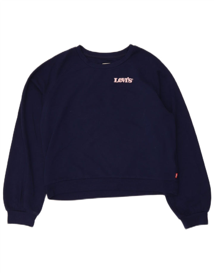 Levi's Crop-Sweatshirt für Mädchen, 13–14 Jahre, Marineblau, Polyester