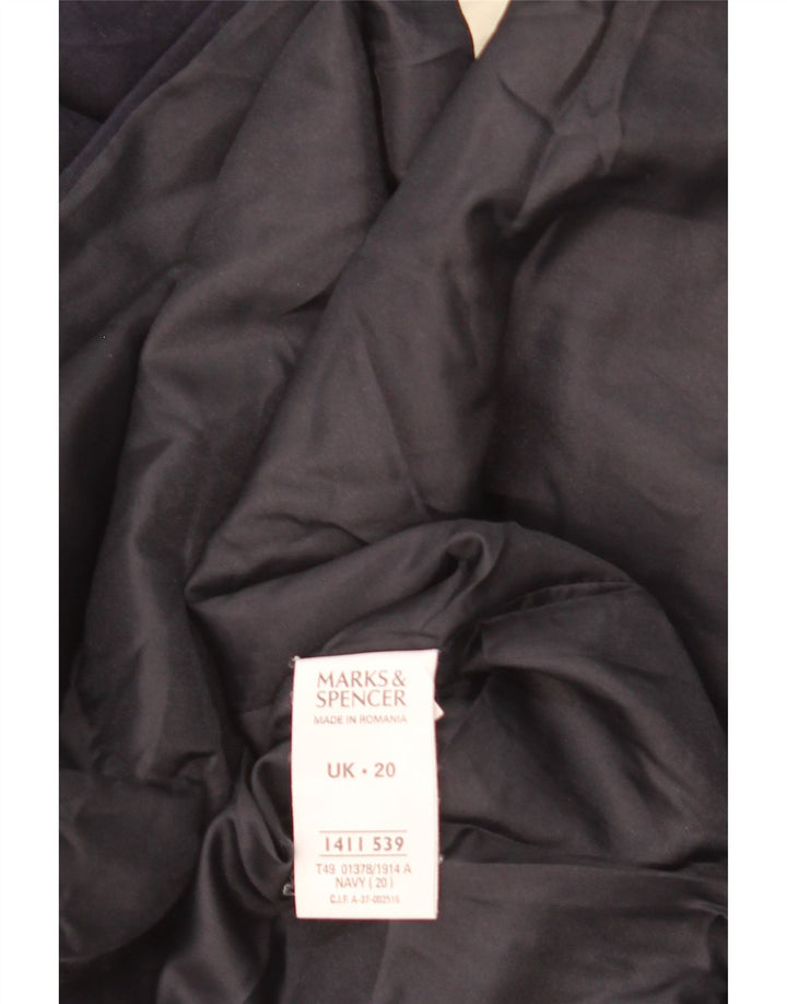 Marks & Spencer Damen Utility-Jacke UK 20 2XL Marineblau Polyester