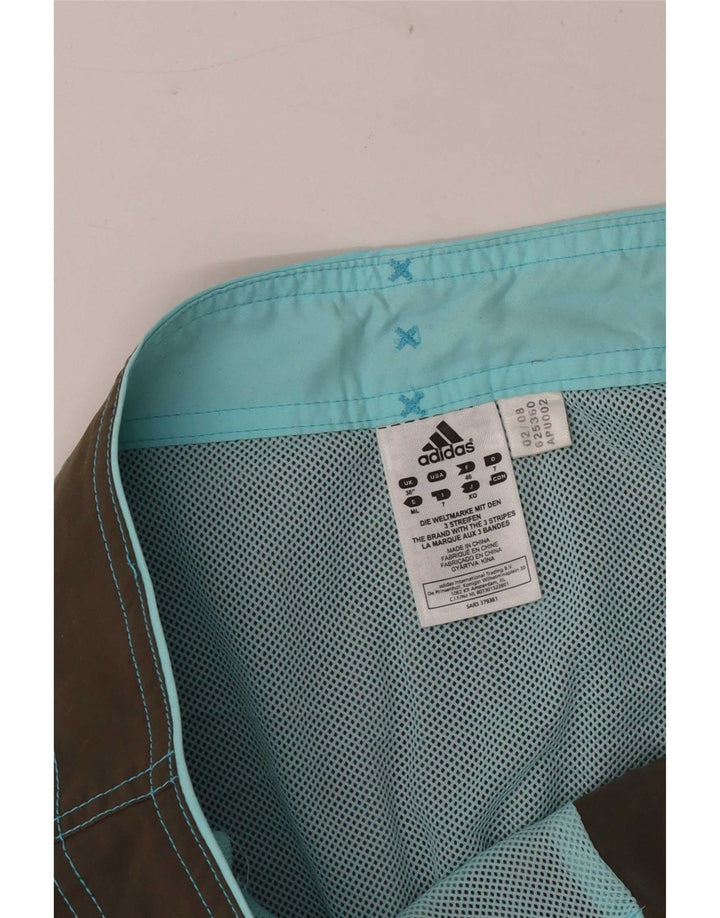 Adidas Herren Badeshorts mit Grafik, groß, Khaki, Polyester