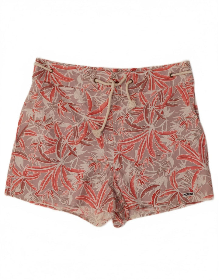 MC ROSS Womens Chino Shorts UK 16 Large  Multicoloured Floral