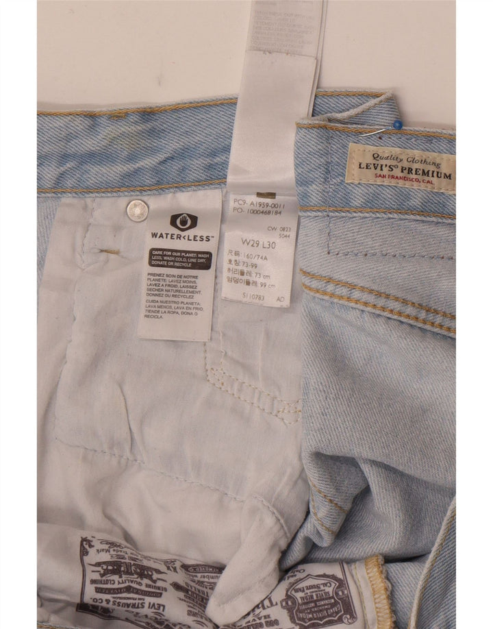 Levi's Herren 501 Straight Jeans W29 L30 Blaue Baumwolle