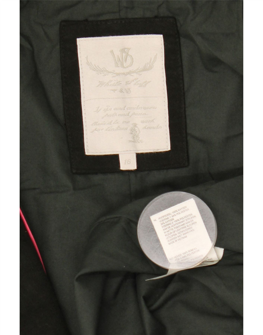 White Stuff Damenmantel UK 16 Large Khaki Baumwolle