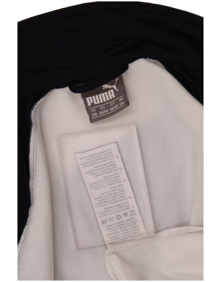 PUMA Herren-Trainingsanzug, Top-Jacke, 2XL, Marineblau, Farbblock-Polyester