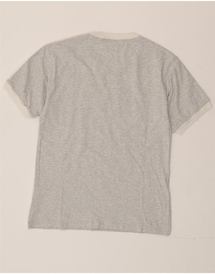 Adidas Damen Grafik T-Shirt Top UK 10 Small Grau Baumwolle